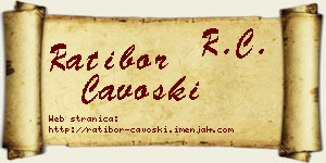 Ratibor Čavoški vizit kartica
